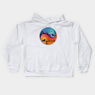 Wolves Yin Yang Kids Hoodie